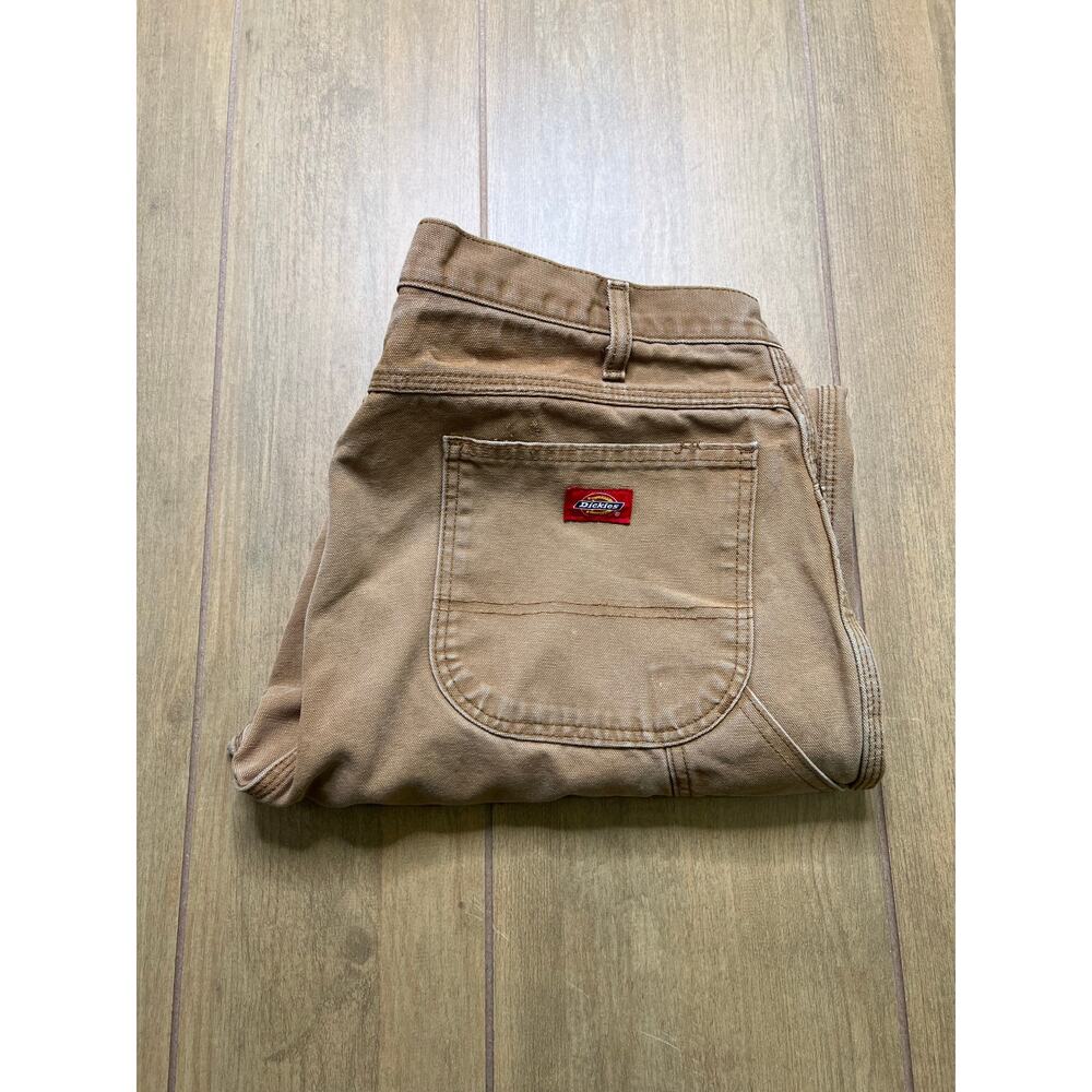 Vintage Dickies work pants mens‎ 38x30 canvas tan paint splatter distressed